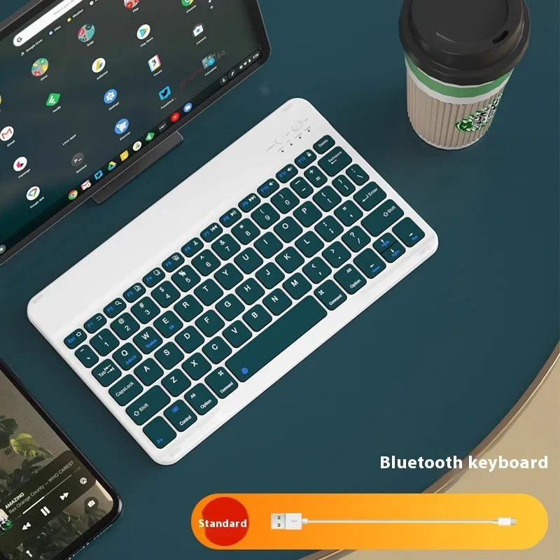 Bluetooth keyboard and rechargeable mouse bundle in multiple colour options including elegant white and dark night green