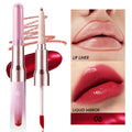 Double-headed lip liner and mirror lip gloss in one unit, 0.2g liner and 5ml gloss, shades 01 to 06