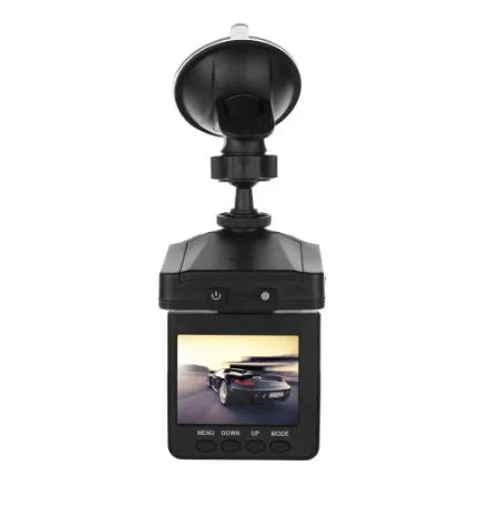 H198 HD infrared car dashcam with aircraft nose design on a dashboard.