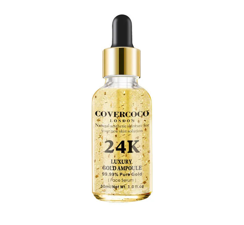 24K Golden Face Moisturizing Cream 30ml jar with yellow gold formula for lifting firming and brightening skin