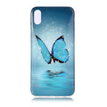 Luminous butterfly cartoon phone case for iPhone with glow-in-dark feature