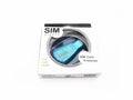 Blue USB 2.0 SIM card reader for mobile phone data transfer and backup