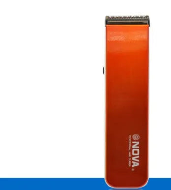 Electric hair clipper with removable blade head, shown in blue colour option.