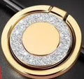 Bling glitter phone holder ring in six colours showing rotation and flip functions