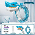 Blue Shark electric water gun toy with automatic continuous fire feature