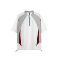 Men's lightweight polyester casual shirt in black and beige colours with stitching detail