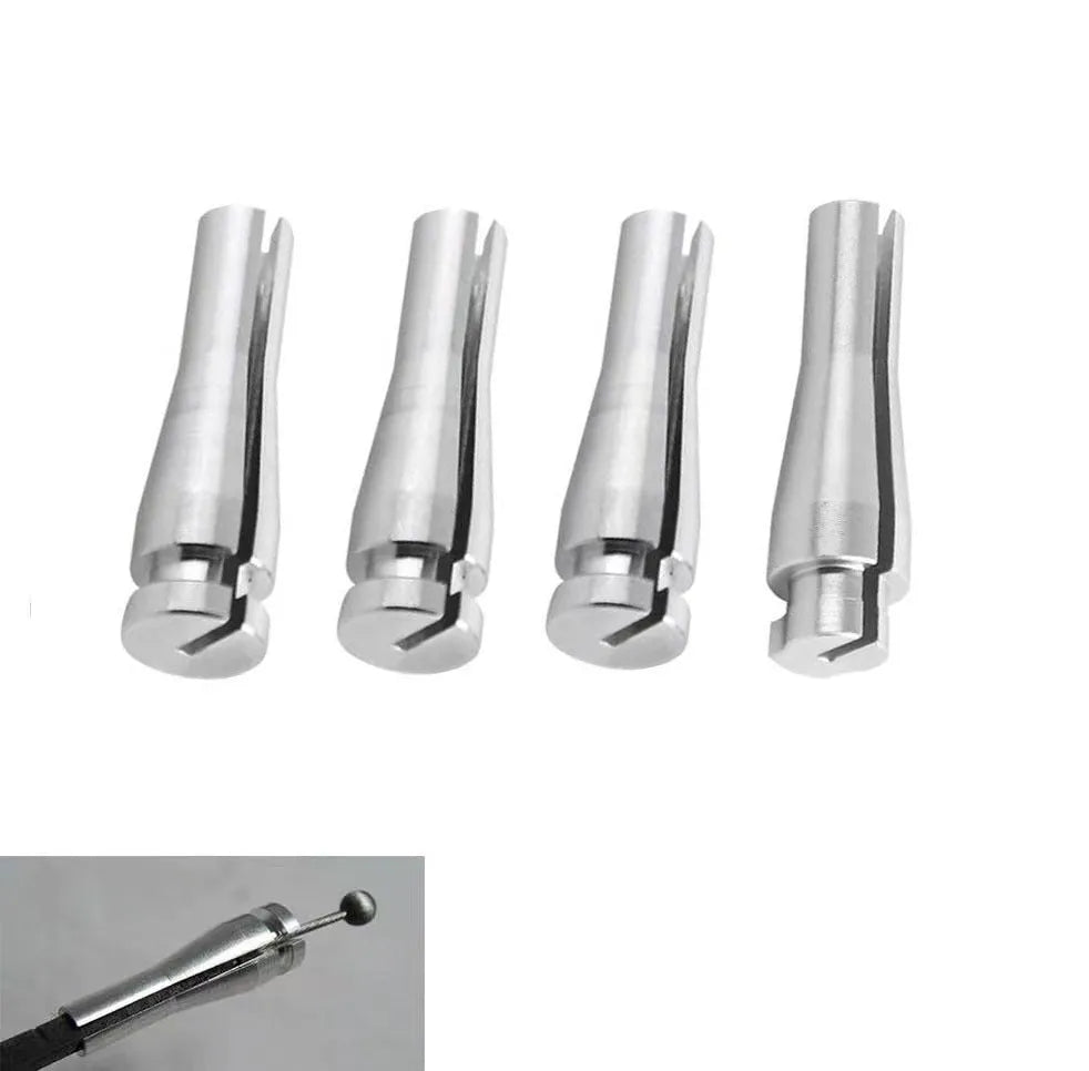 Silver aluminium car lock cable repair kit with four parts for Ford F150 F250 F350 cab rear latch