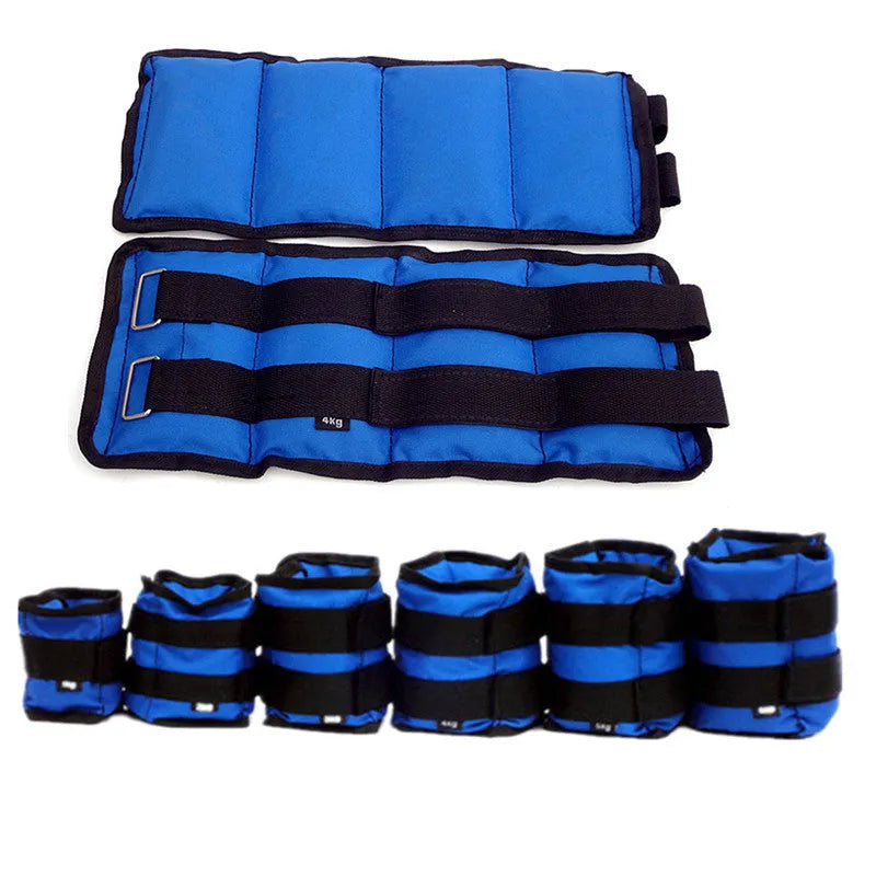 Pair of Oxford cloth legging sandbags for track and field training in six weight options