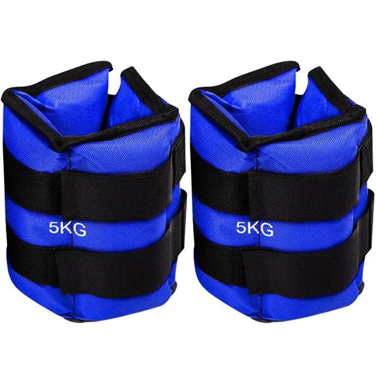 Pair of Oxford cloth legging sandbags for track and field training in six weight options