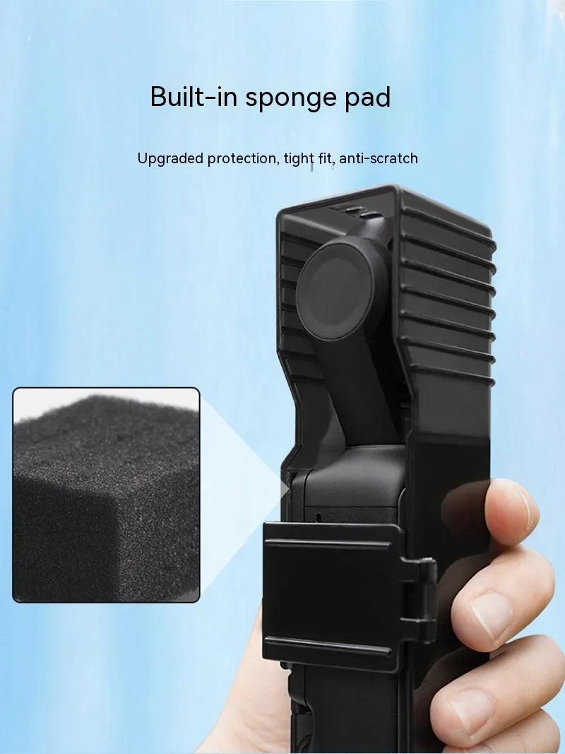 Black ABS lens cover for DJI OSMO Pocket 3, 13 x 4.8 x 4.6cm, scratch protection accessory