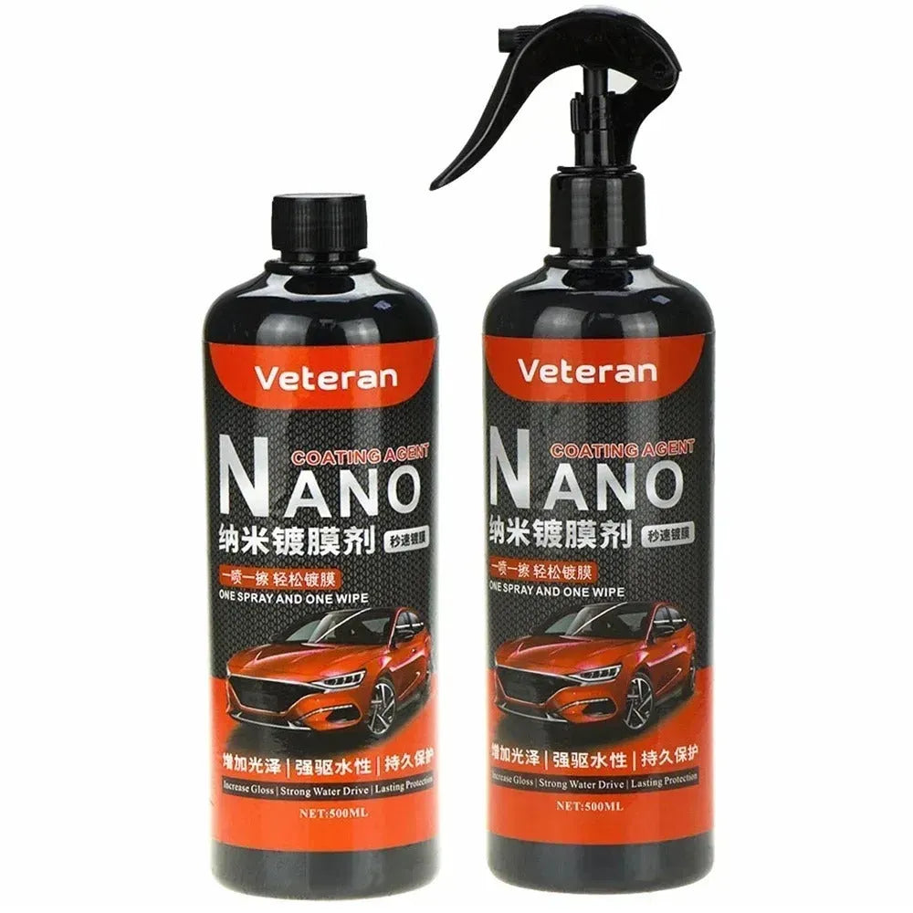 Car coating spray bottle for quick polishing and protective maintenance