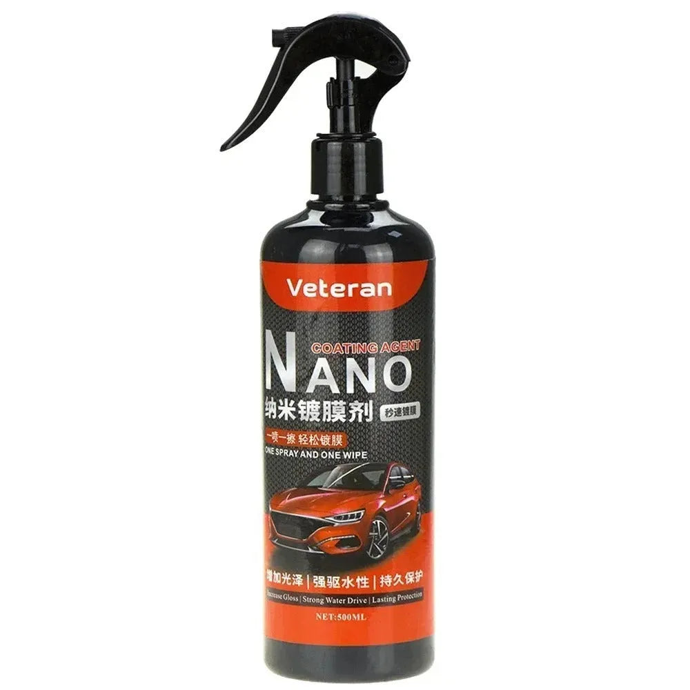 Car coating spray bottle for quick polishing and protective maintenance