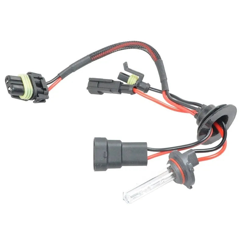 Automotive xenon bulb accessories H1 H7 H11 shown in 4300K, 6000K, and 8000K colour temperatures.