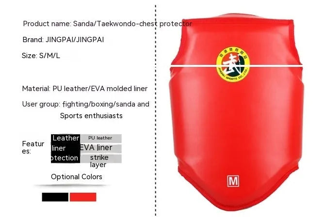 PU boxing helmet for fighting training in red, blue, or black colours available in S, M, L sizes