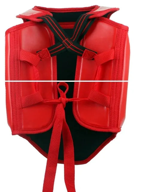 PU boxing helmet for fighting training in red, blue, or black colours available in S, M, L sizes