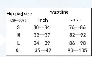 Black cycling hip pad protective pants showing hip padding design
