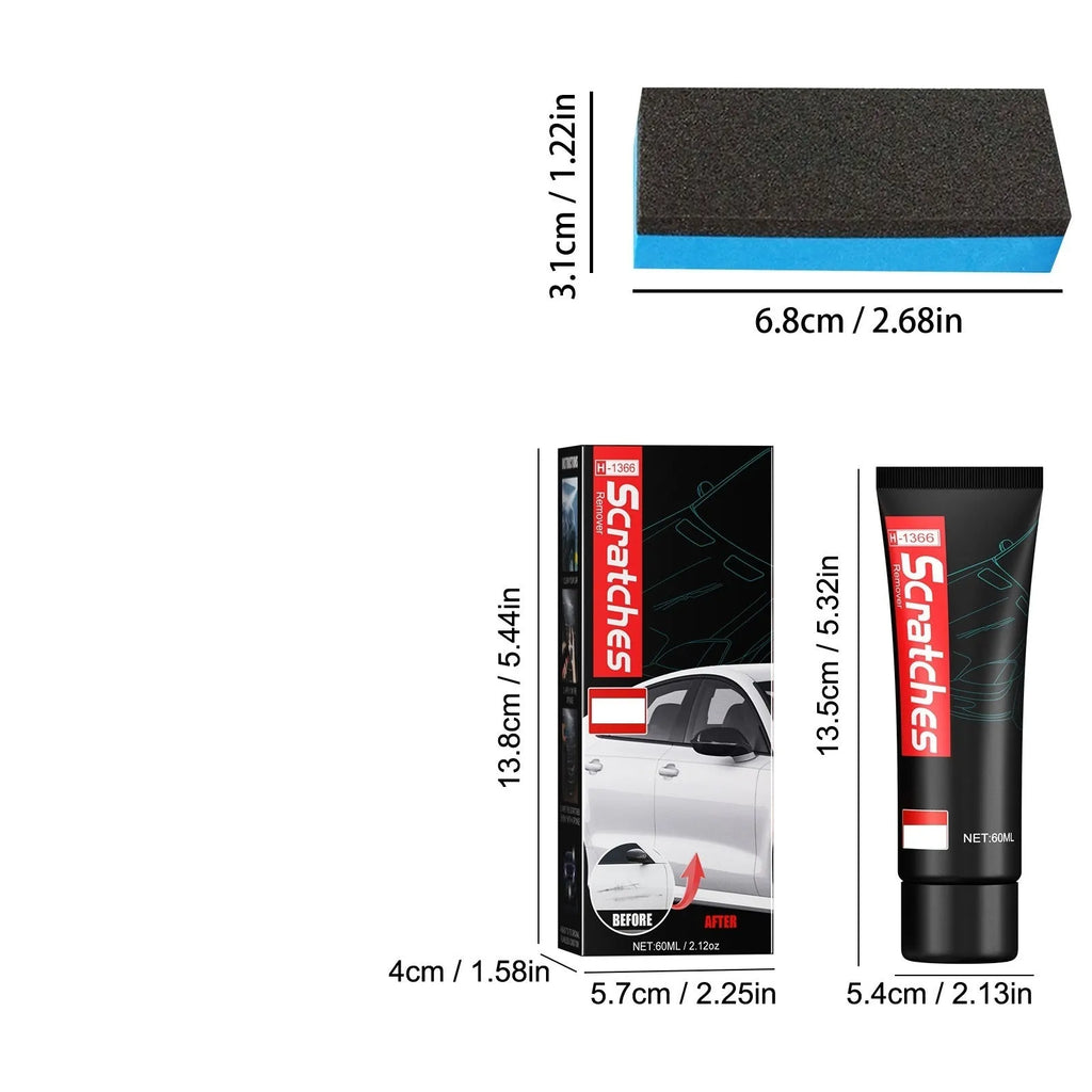 60 ml tube of car scratch repair cream for automotive paint scratch removal