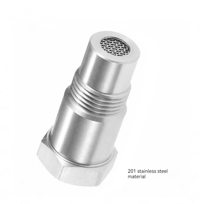 304 stainless steel oxygen sensor adapter with three-way catalyst specification for automotive exhaust modifications