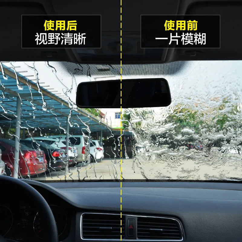 70ml bottle of transparent car windscreen rain repellent treatment for glass surfaces
