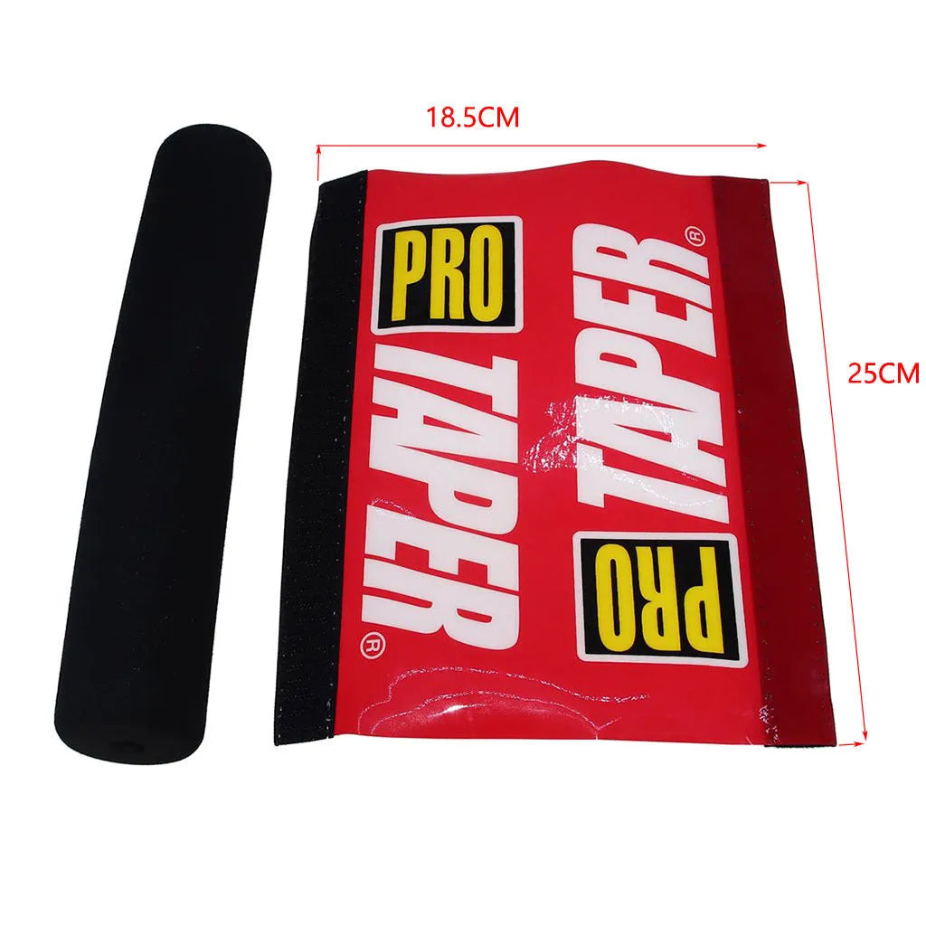 25cm motorcycle chest protector foam cover in black, blue, and red colour options