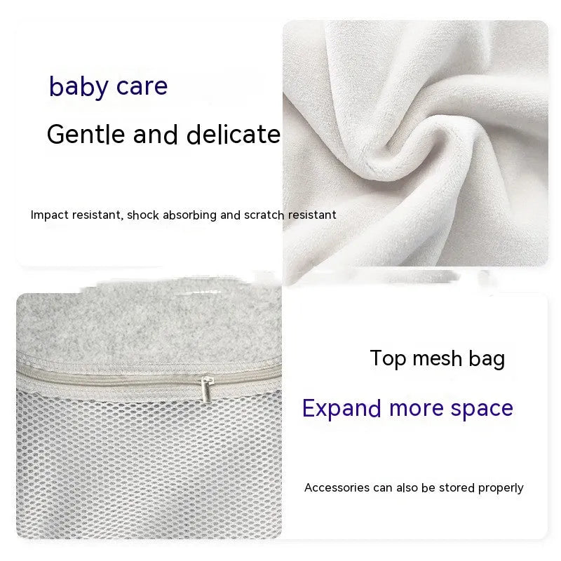 Portable felt hard case storage bag for Meta Quest3 headset and accessories in dark grey, 36x23.5x17.5cm