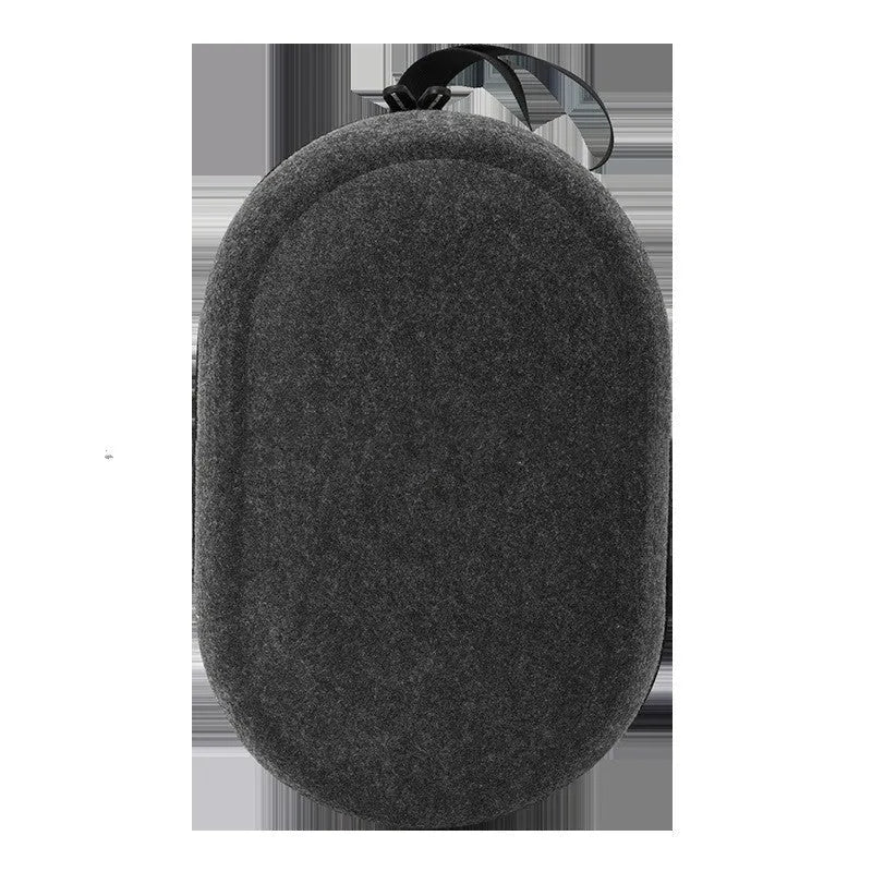 Portable felt hard case storage bag for Meta Quest3 headset and accessories in dark grey, 36x23.5x17.5cm