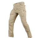 Male army fan special forces quick-drying pants in khaki colour, 97% cotton 3% spandex, with ergonomic knees and YKK zipper