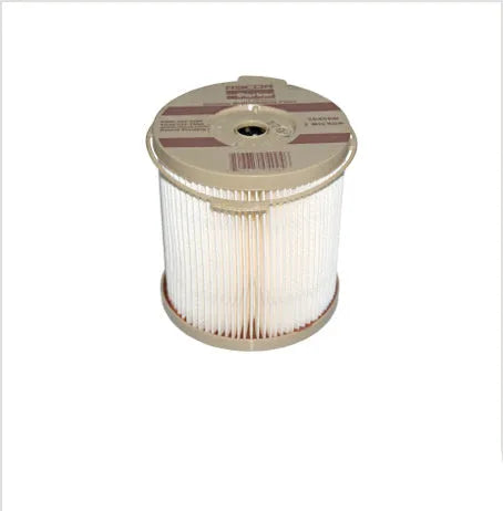 Parker 900FH fuel filter element for oil-water separation in car engine, showing pleated resin construction.