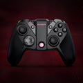 Black Gaishi wired USB-C game controller with textured grips on a dark surface