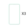 Luminous full cover tempered glass screen protector glowing softly next to an iPhone.