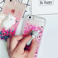 Colourful glitter cat phone case for iPhone models 6 through X, showing one of four available designs.