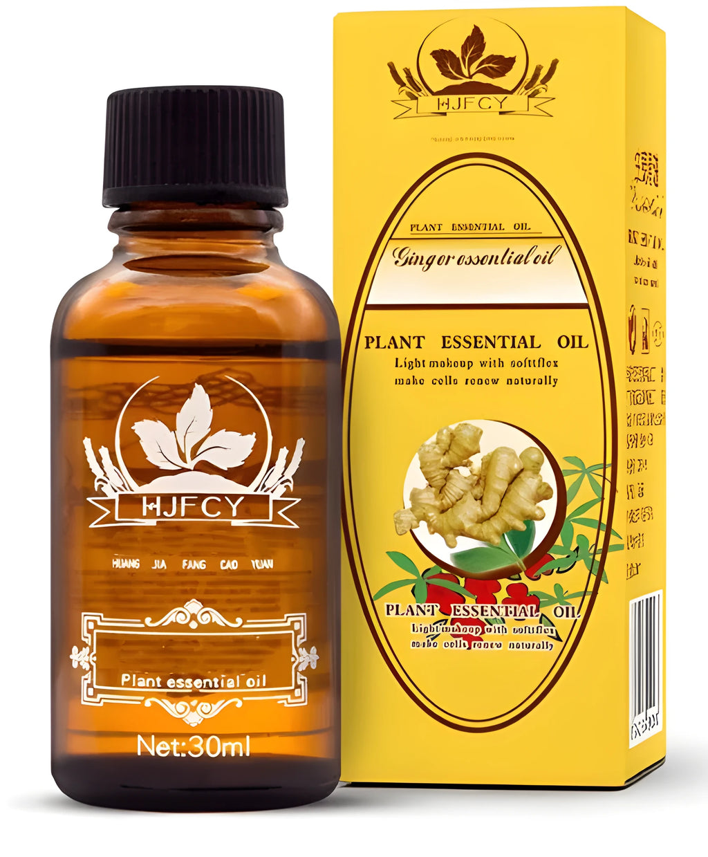 Royal Grassland Ginger Essential Oil 30ml bottle with grape seed and ginger flower oils for nourished skin