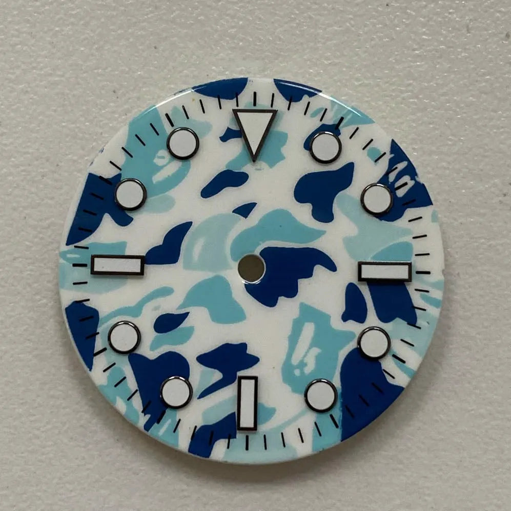 29mm green luminous watch dial accessory for NH35 NH36 8215 8200 821A Pearl 2813 movements