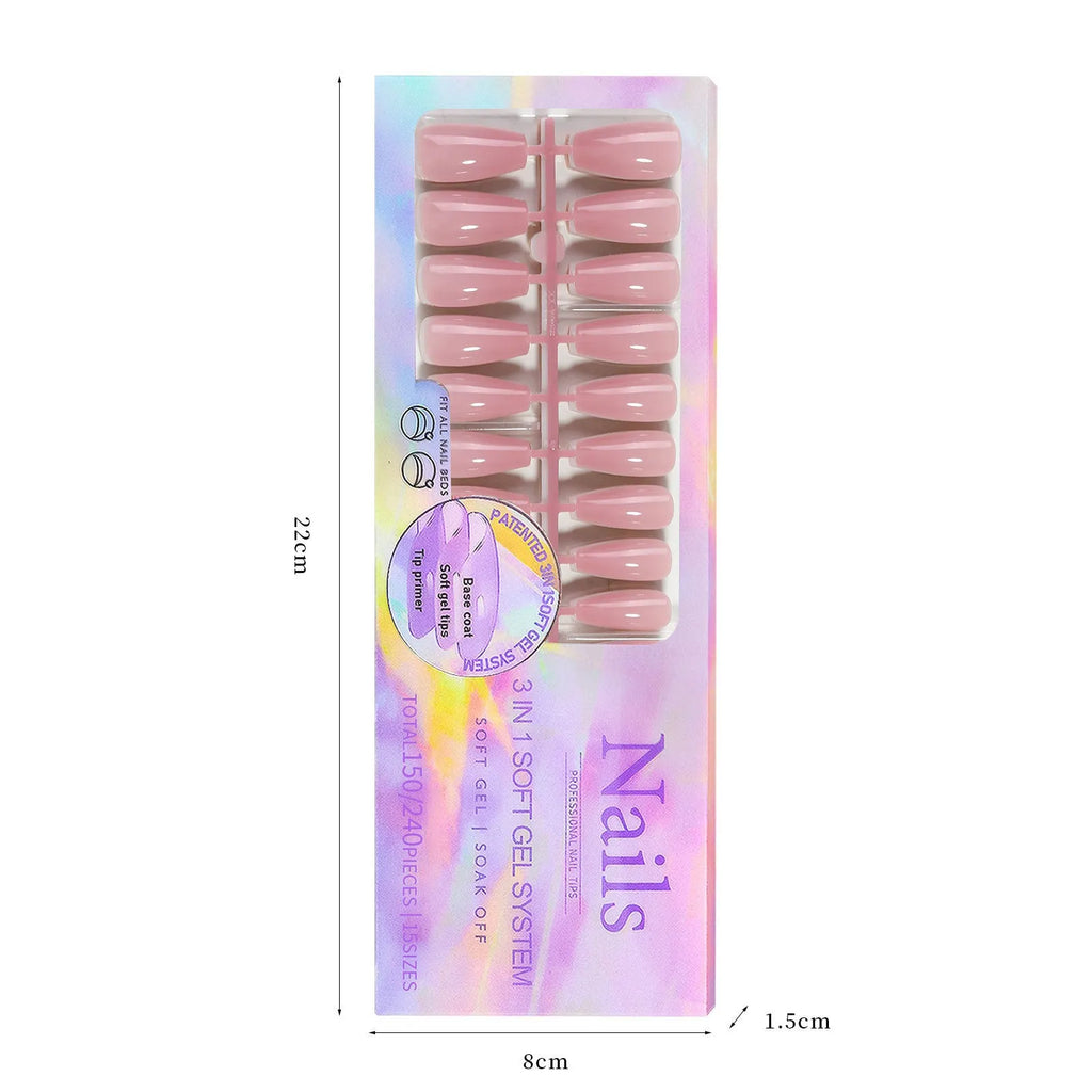 Nude seamless wear armour nail stickers removable set showing colour variations 01 through 08