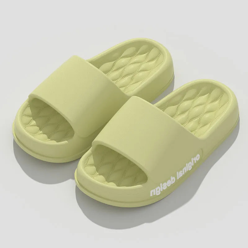 Men's and women's simple household EVA slippers in various colours with anti-slip sole