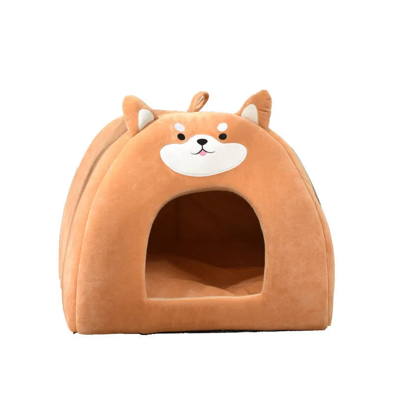 Machine washable cloth pet bed for cats in small medium large sizes