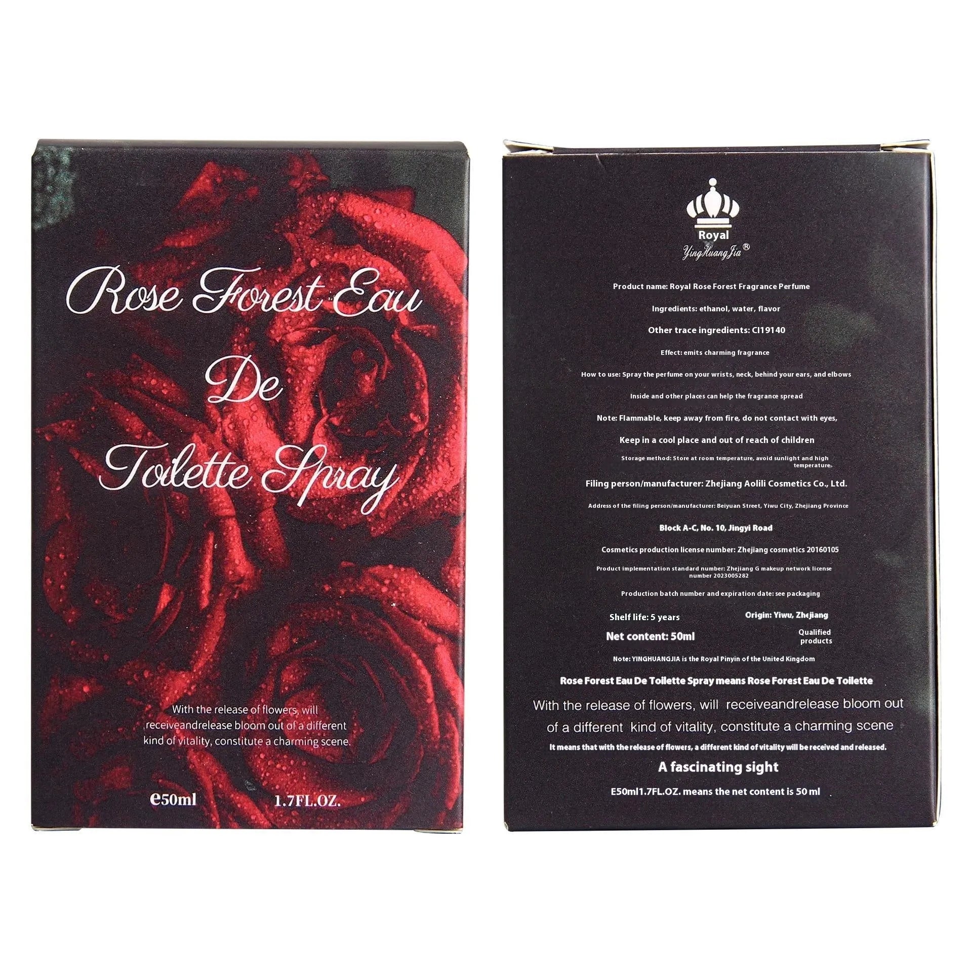Rose Forest perfume for women 50ml eau de toilette spray floral fragrance