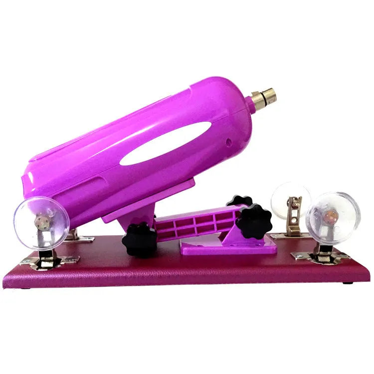 Bobb women's automatic telescopic thrusting sex toy in purple, black and pink colours