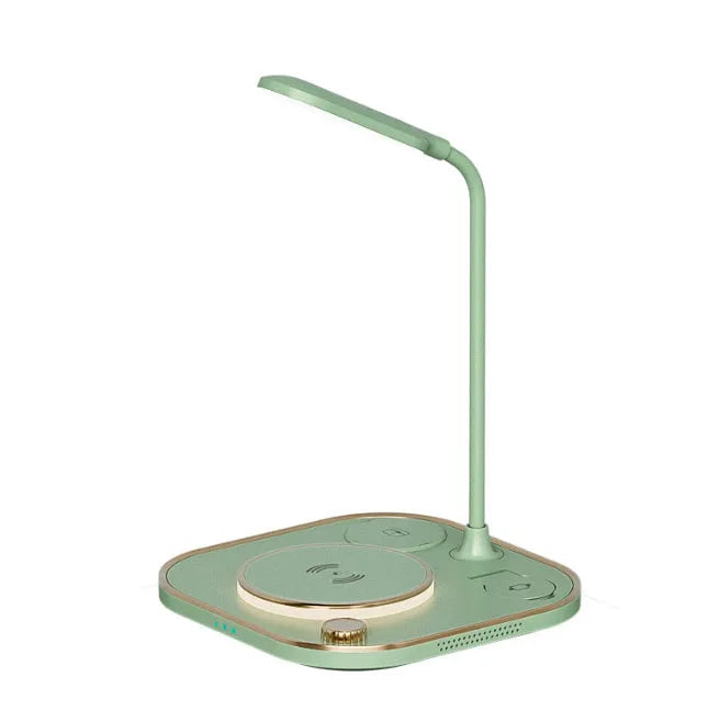 Three-in-one wireless magnetic charging desk lamp with 15W fast charging capability
