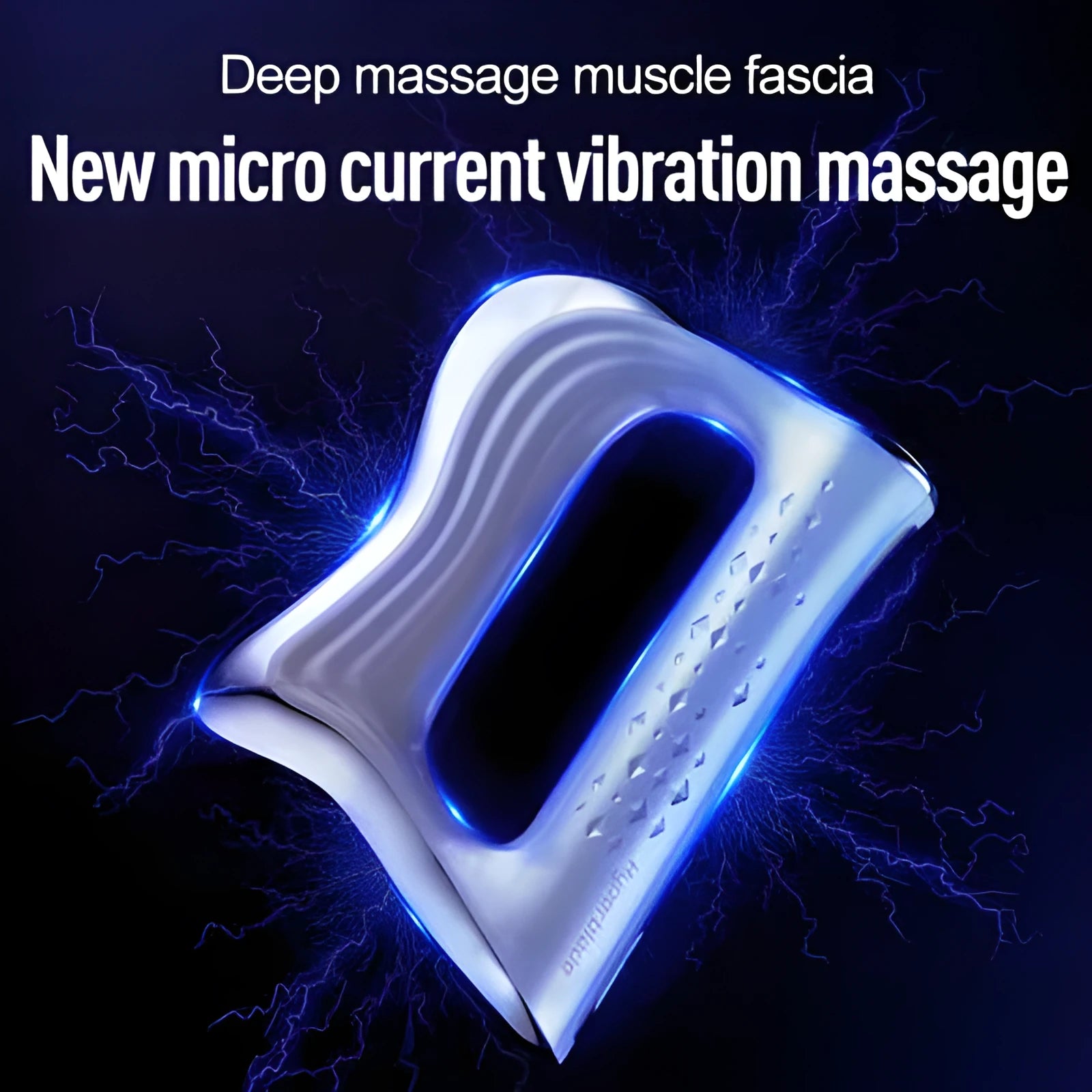 Rectangular natural resin muscle massager and scraping board on a flat surface.