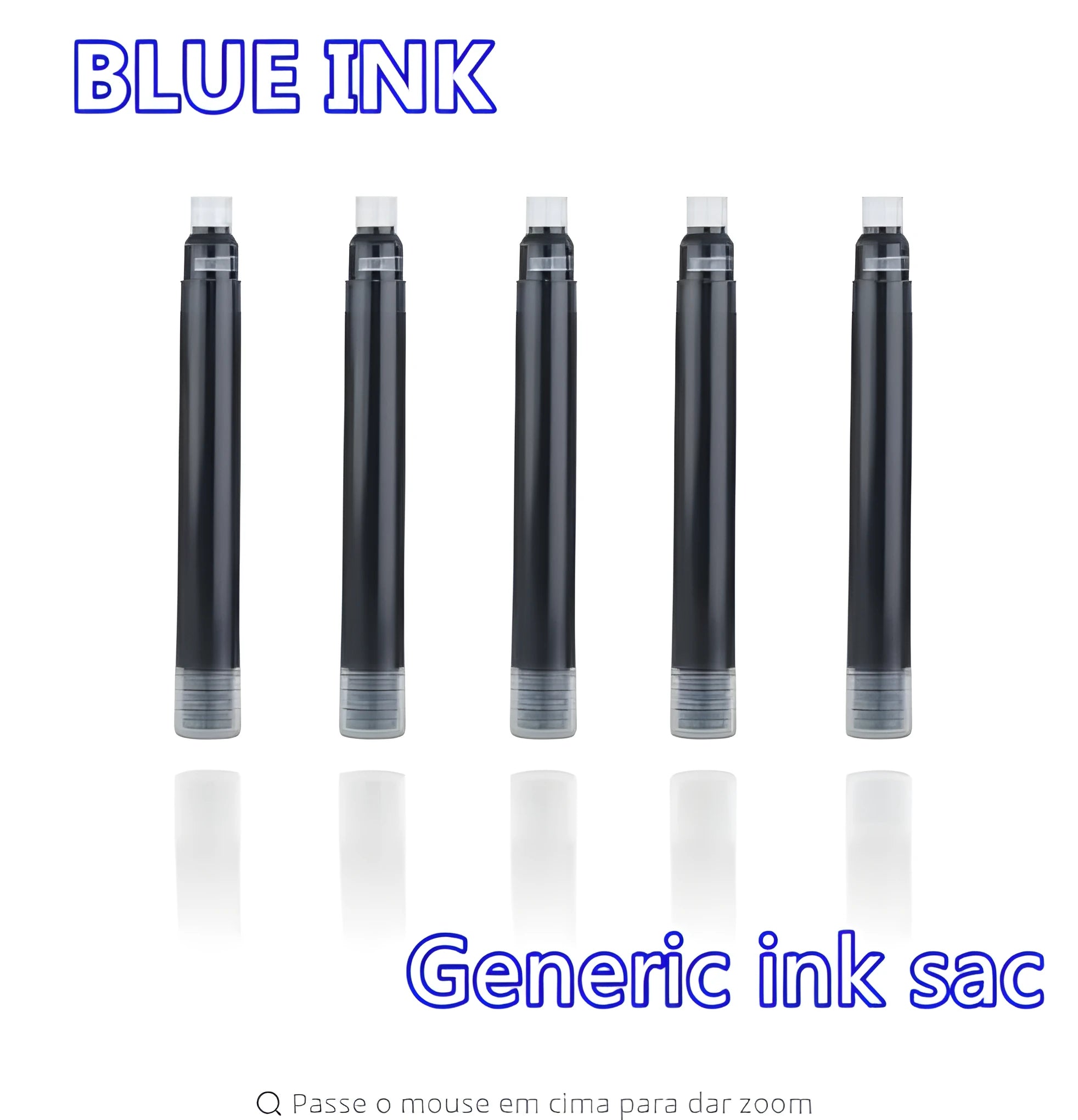 Pack of 10 small steel ink sac bladders for vintage fountain pen repair.