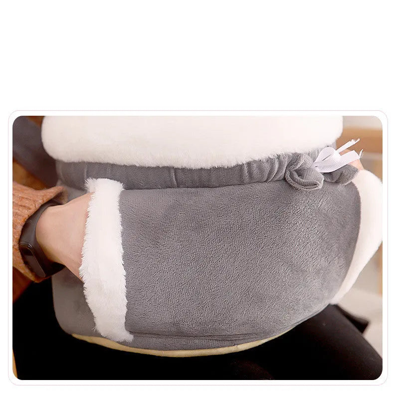 Plush velvet cat carrier backpack, Japanese Korean style, grey pink light grey or coffee, M or L size