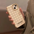 Curry Qianniao TPU Rear Cover Phone Case for iPhone 14 13 12 11 Pro Max XR XS Max - Cartoon Curry Thousand Birds and Checker Pattern Options Case Protective Back Cover
