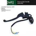 Aluminium alloy brake handle assembly with 22mm thick grip and power cutoff switch wiring