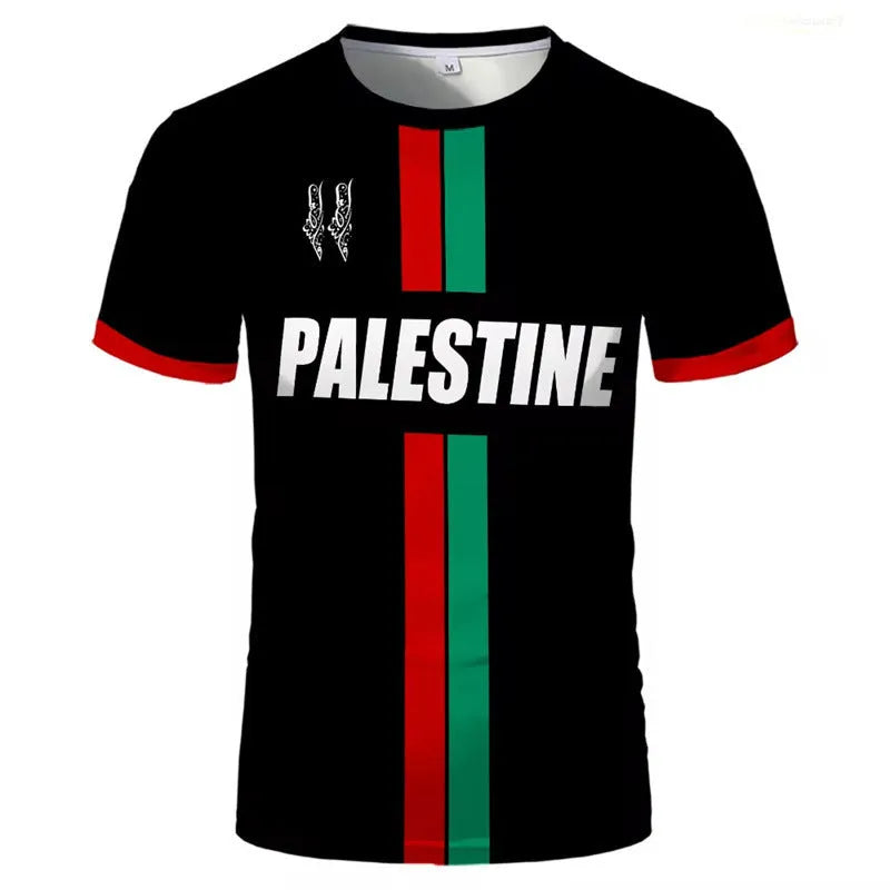 Football t-shirt with 3D printed pattern in spandex fabric, available in white or black