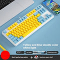 87-key mechanical keyboard with colourful keycaps and hot-swappable switches