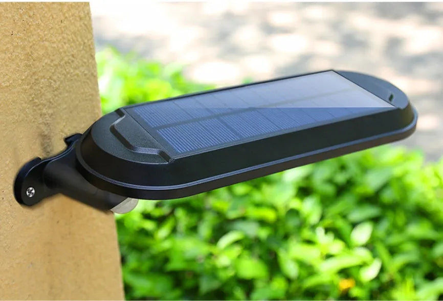 Solar wall light IP65 3.6W LED 240x80x30mm black or white shell for garden fence corridor