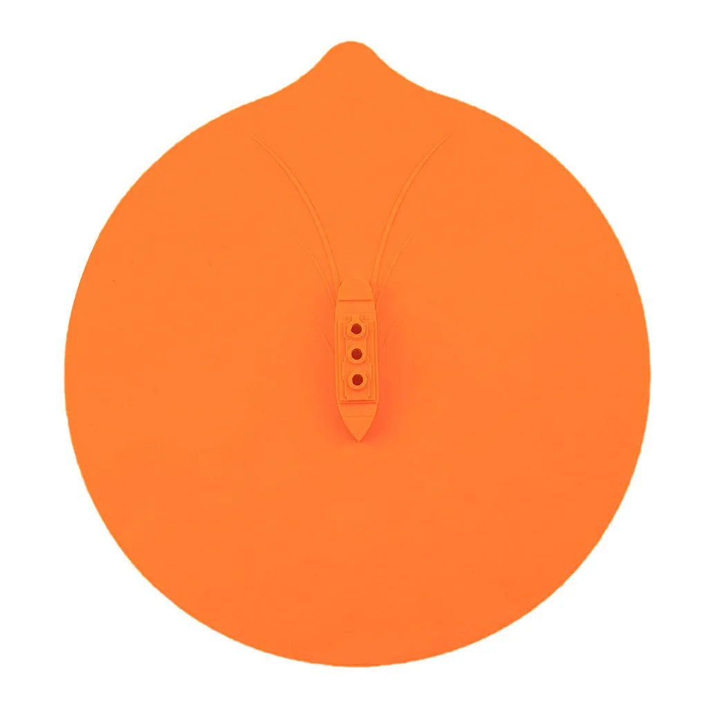 Blue silicone steamer lid 26x25cm on a pot, anti-skid and heat-resistant for cooking