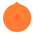 Blue silicone steamer lid 26x25cm on a pot, anti-skid and heat-resistant for cooking