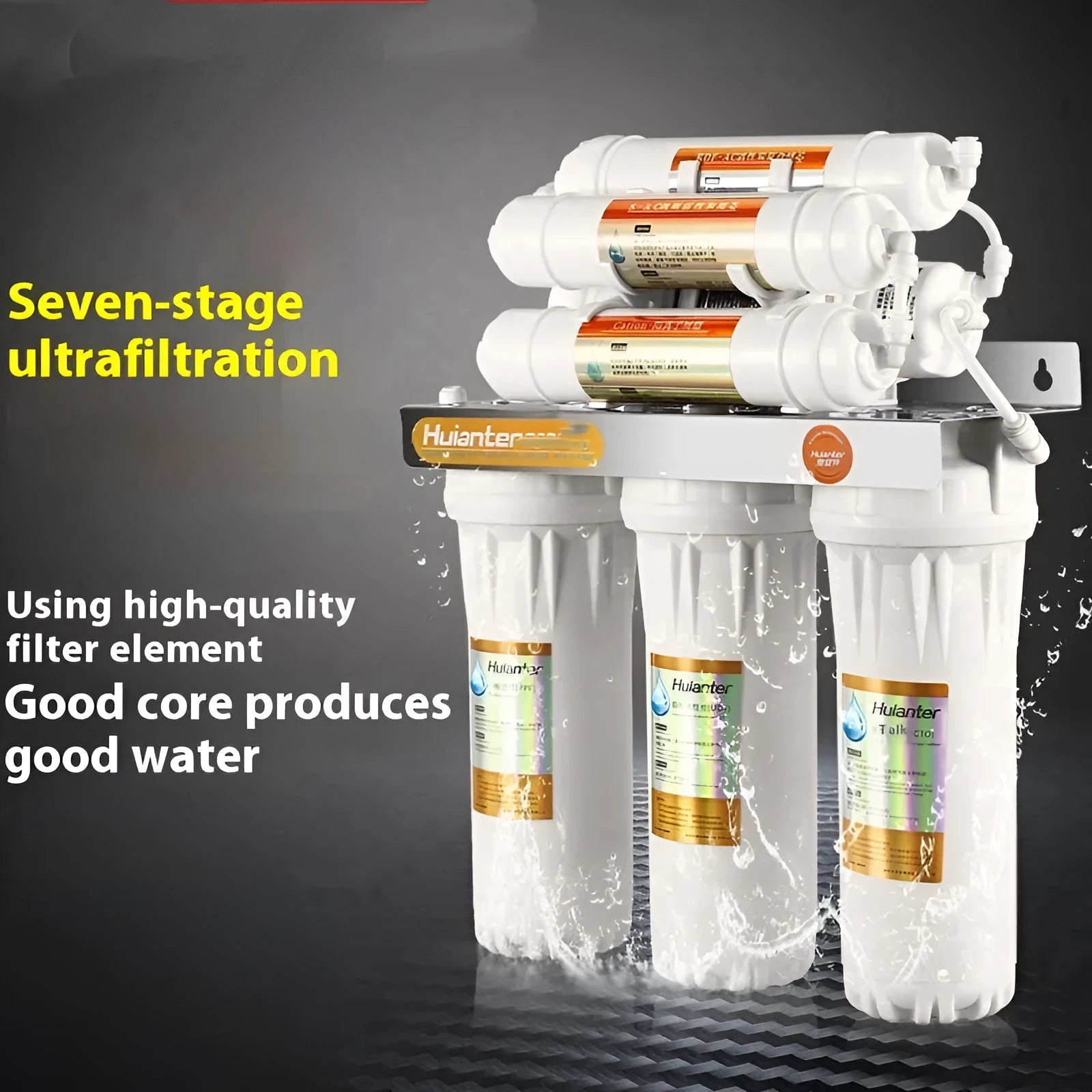 White plastic water purifier filter element for household tap water filtration